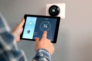 Smart Home app on tablet