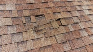 Roof shingle repair needed