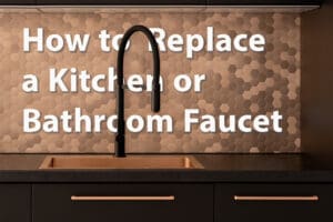 Learn how to replace a kitchen or bathroom faucet.
