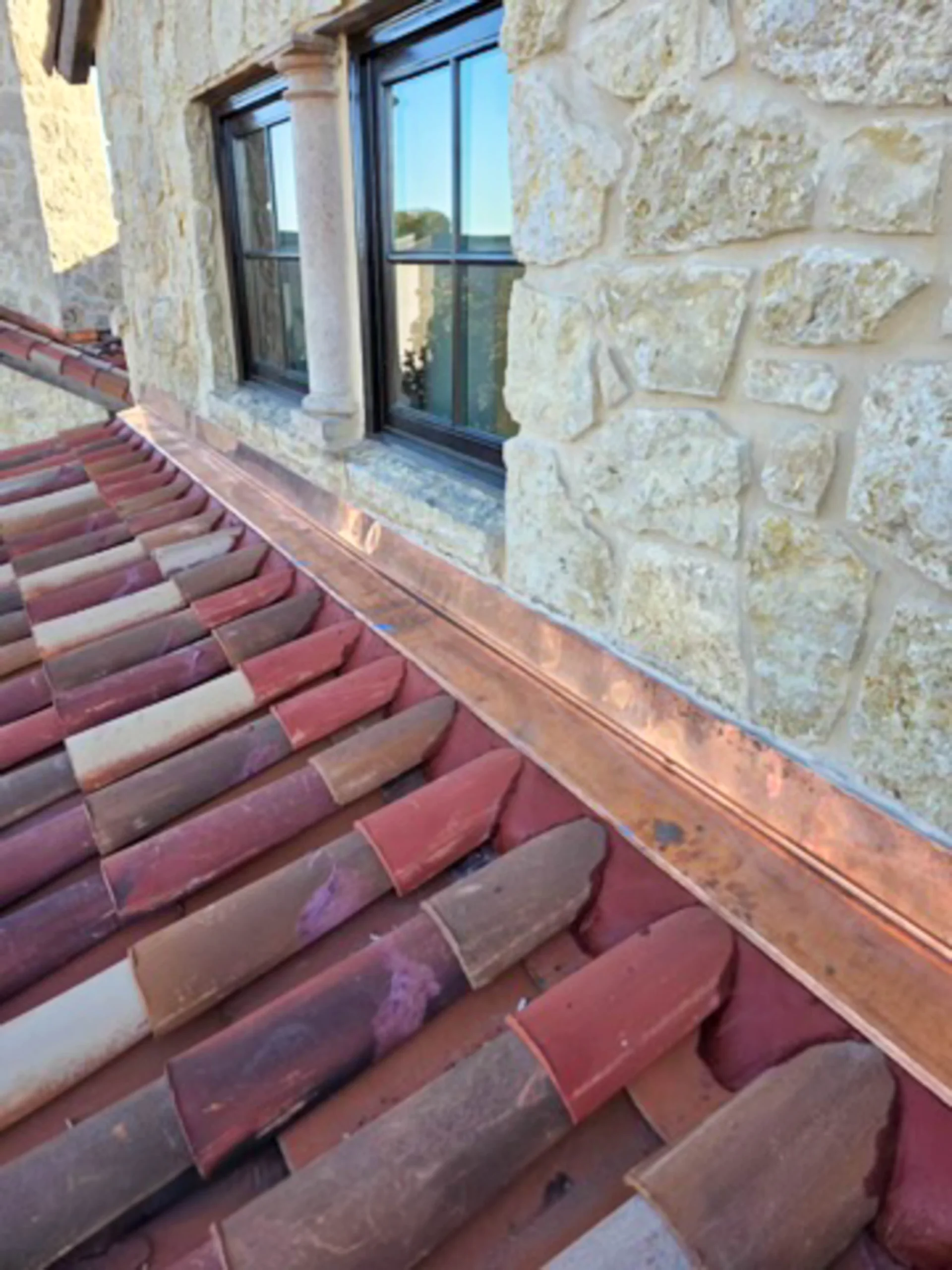 Completed metal roof on a Dallas-Fort Worth home